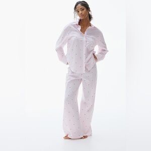 Worn Once - H&M Cotton Poplin Pjs with Hearts